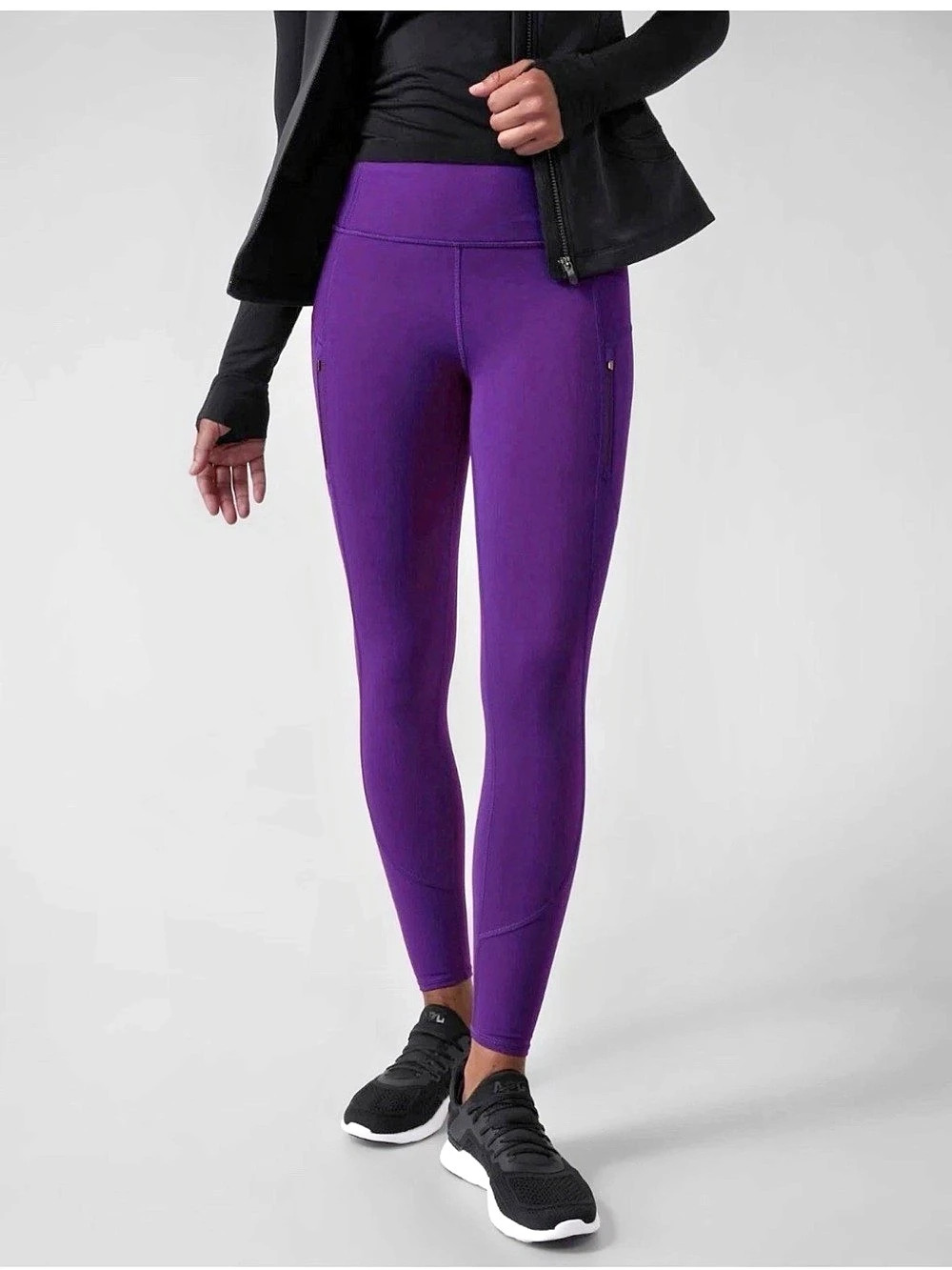 Athleta Rainier Tight Purple Leggings Size Small Like New